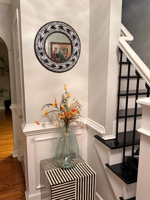 Handcrafted Beaded Mirror